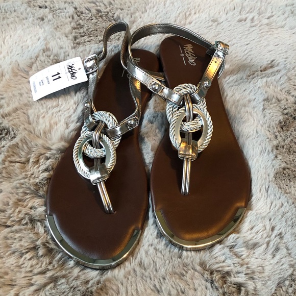 Dark silver sandals with rope detail - Picture 4 of 11